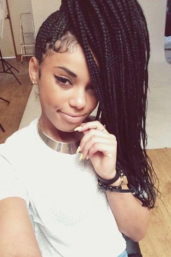 Black Girl Janet Jackson, Poetic Justice: Long hair,  Box braids,  African hairstyles,  Black Hairstyles  