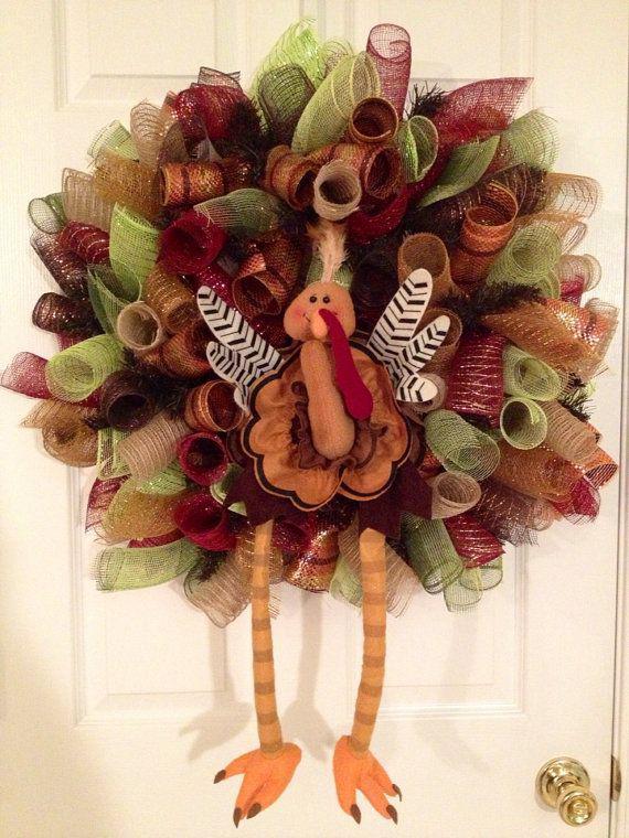 Make a thanksgiving wreath: Christmas Day,  Christmas decoration,  Flower Bouquet,  Floral design,  Deco mesh,  mesh wreath  