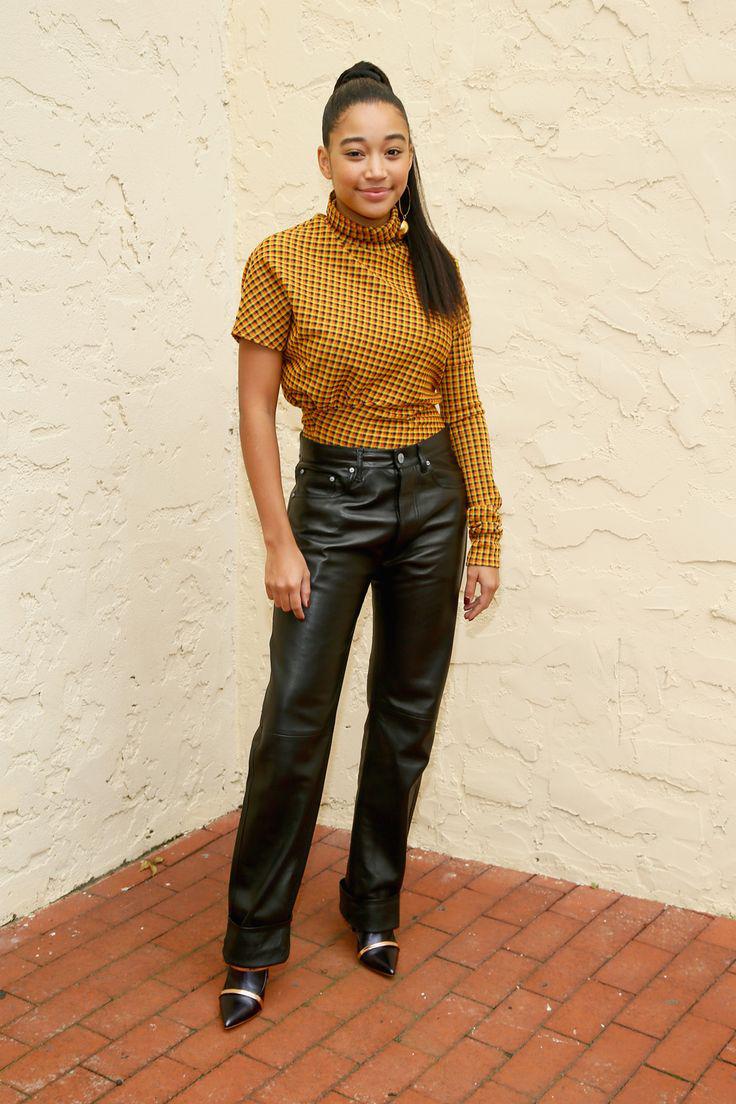 The Hate U Give. Amandla Stenberg 'The Hate U Give' Hamptons Film Festival & Mill Valley Film Festival: Red Carpet Dresses,  Amandla Stenberg,  Algee Smith,  Amandla Pics  