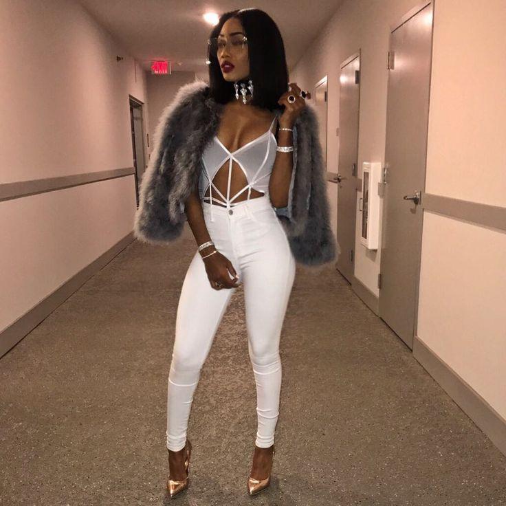 Black Girls Fur clothing, Winter Drip: Baddie Outfits  