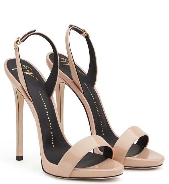 Back Strap Stiletto Heel Sandals. Blush patent leather buckle covered stiletto heel sandal: high heels,  High-Heeled Shoe,  Stiletto heel,  High Heel Ideas,  Best Stilettos Ideas,  Peep-Toe Shoe  