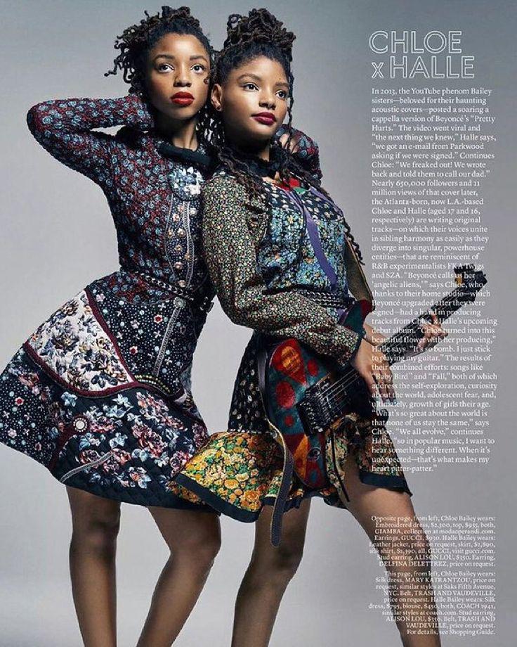 Chloe X Halle. Chloe and Halle are an incredible duo signed to Beyoncé's label! They just ...: Halle Bailey,  Chloe Bailey,  chloe halle  