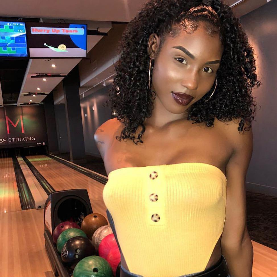 Black Girl Ten-pin bowling: Long hair,  Cute Black Girls  