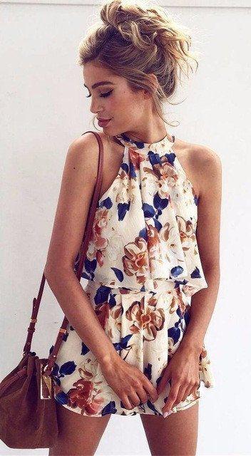 Boho Beach Dress. Boho Beach Dress. Friday Floral Two Piece Romper: summer outfits,  Romper suit,  Sleeveless shirt,  Dresses Ideas,  Fashion outfits,  Floral Outfits,  Outfits Summer  