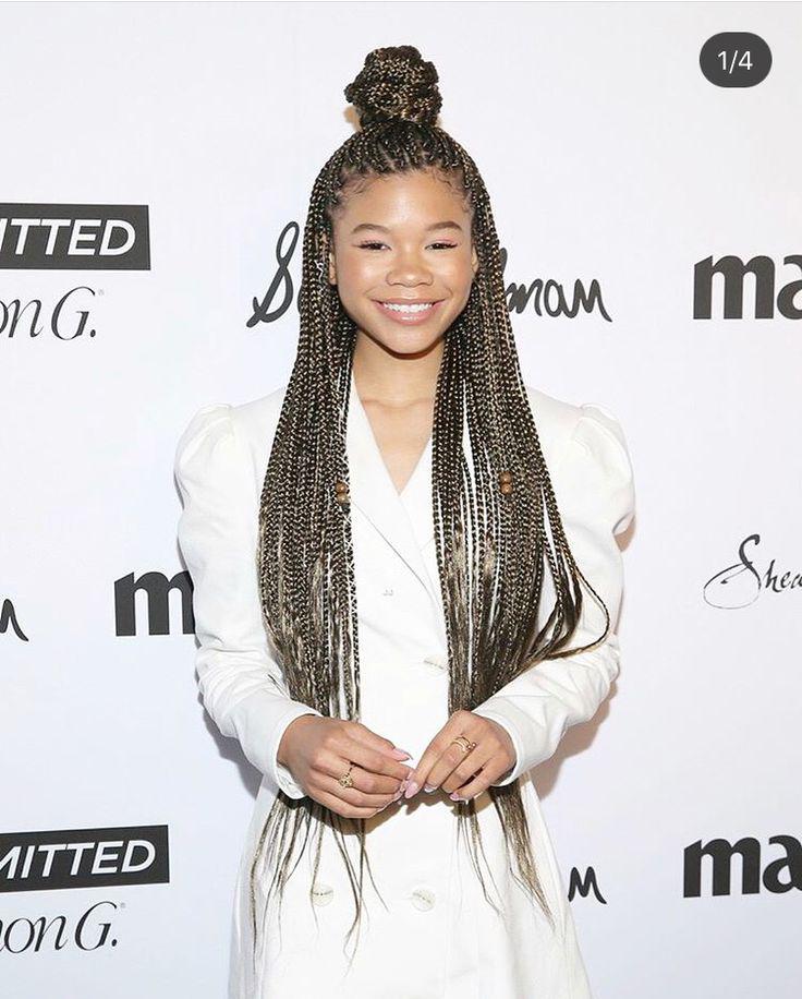 Hair crush: Long hair,  Storm Reid Red Carpet Fashion  