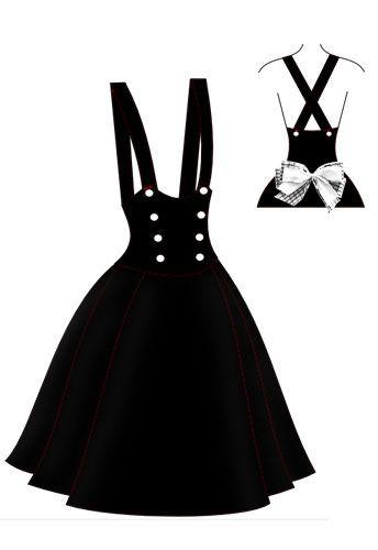 Vestido GodÃª, Saia GodÃª - dress, skirt, clothing, dungarees: Gothic fashion,  Goth dress outfits  