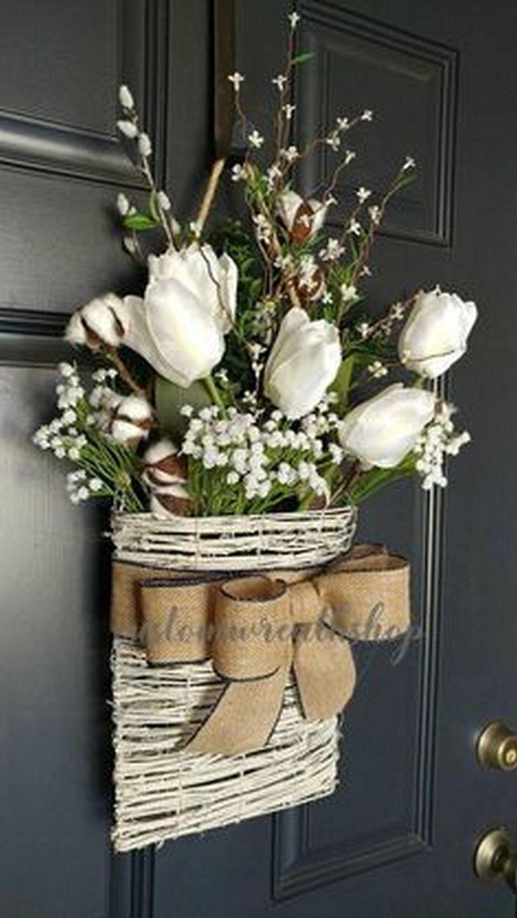 Front door spring wreaths: Bridal shower,  Flower Bouquet,  Floral design,  Spring Wreaths  
