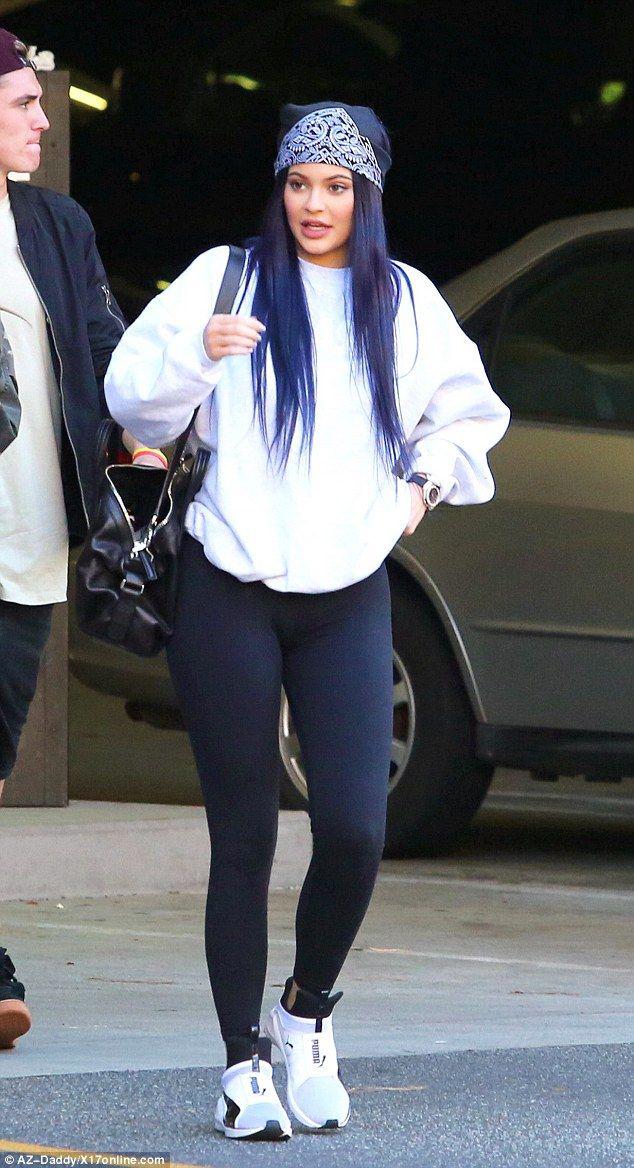 Keeping Up with the Kardashians. Kylie Jenner cuts a casual figure in a patterned bandana: Kylie Jenner,  Casual Outfits,  Kendall Jenner,  Kim Kardashian,  Kris Jenner  