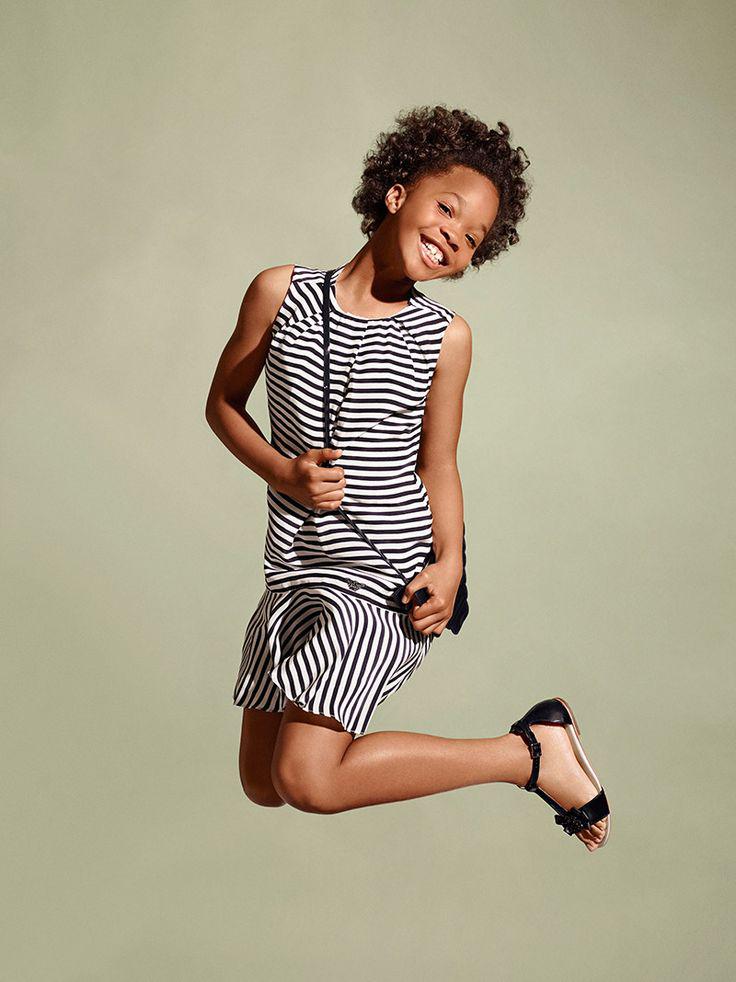 Quvenzhané Wallis Fronts Armani Junior Spring 2015 Campaign: 