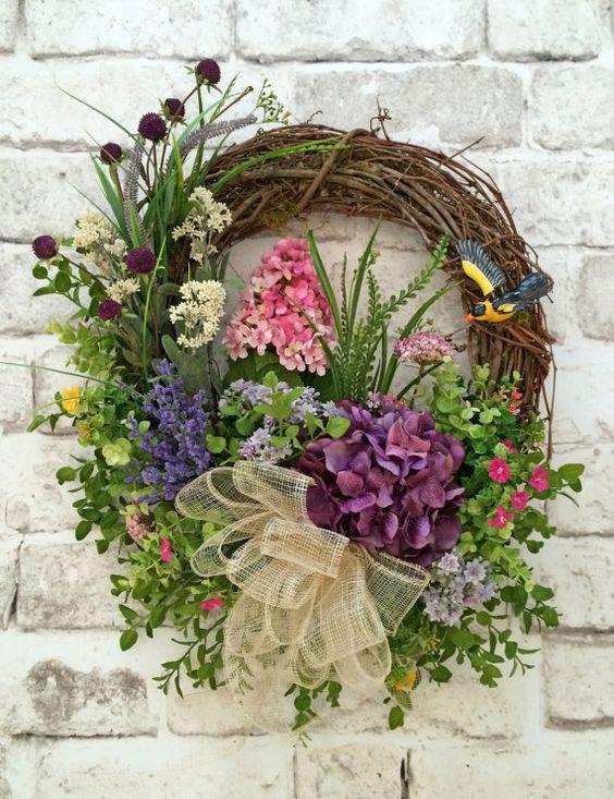 Spring wreaths for front door: Christmas Day,  Christmas decoration,  Flower Bouquet,  Floral design,  Spring Wreaths  