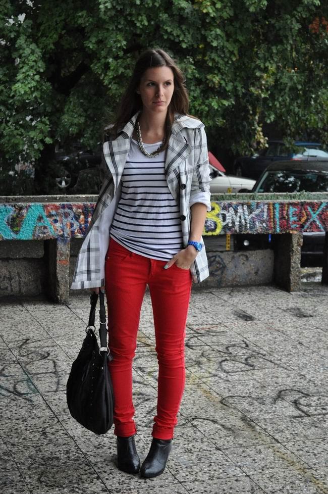 red pants: 