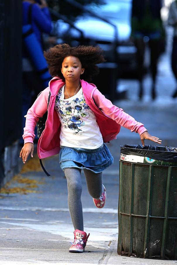 Stars On Set- Quvenzhane Wallis in Annie: 