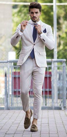 Ivory Summer Beach Wedding Suits 2 Pieces Men Suits Groom