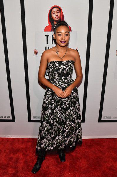 The Hate U Give. 'The Hate U Give' Cast, Director And Author Attend Red Carpet Screening In Atlanta: Red Carpet Dresses,  Regina Hall,  Amandla Stenberg,  Algee Smith,  Amandla Pics  