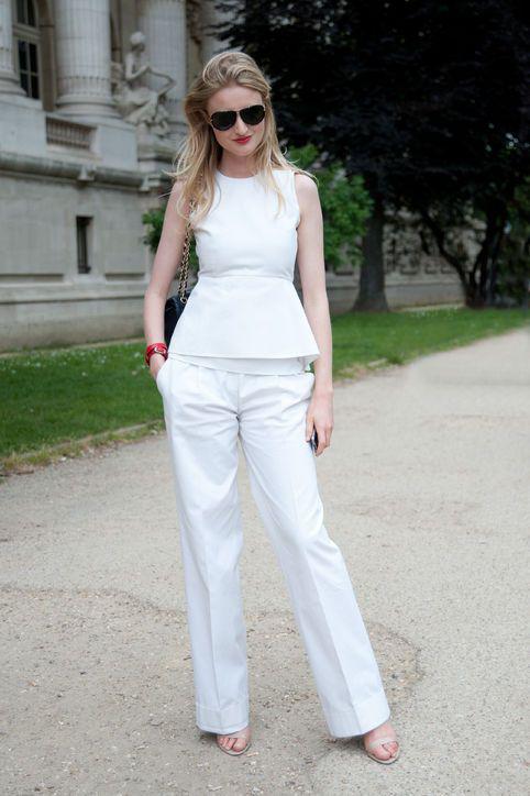 Tomorrow's #officeoutfit: All-white everything!: 