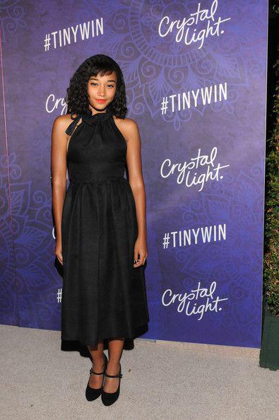 Little black dress. Variety and Women in Film Emmy Nominee Celebration: Red Carpet Dresses,  Yara Shahidi,  Amandla Stenberg,  Amandla Pics  