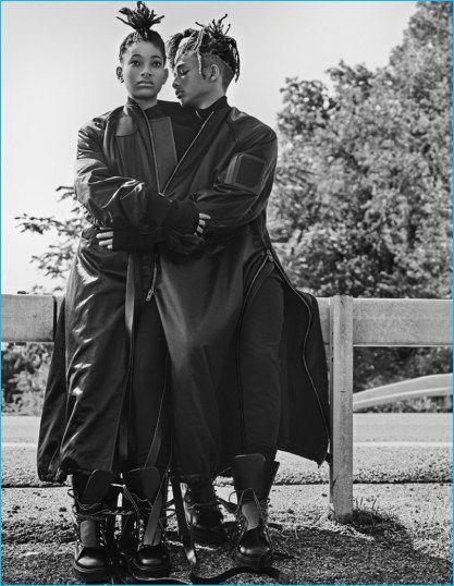 Jada Pinkett Smith. Willow & Jaden Smith Cover Interview's September Issue: Willow Smith,  Jaden Smith,  Pharrell Williams,  Eris Baker Instagram,  Eris Baker Pics,  Will Smith,  Smith Willow,  Steven Klein,  Karl Templer  