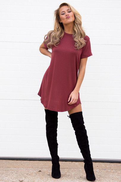 dress cute dress cute t-shirt t-shirt dress spring spring outfits outfit ootd tr...: 