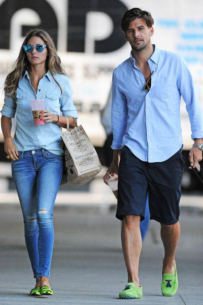 Matching outfit ideas for couples – Simple wearing clothes in the same color.  on Stylevore