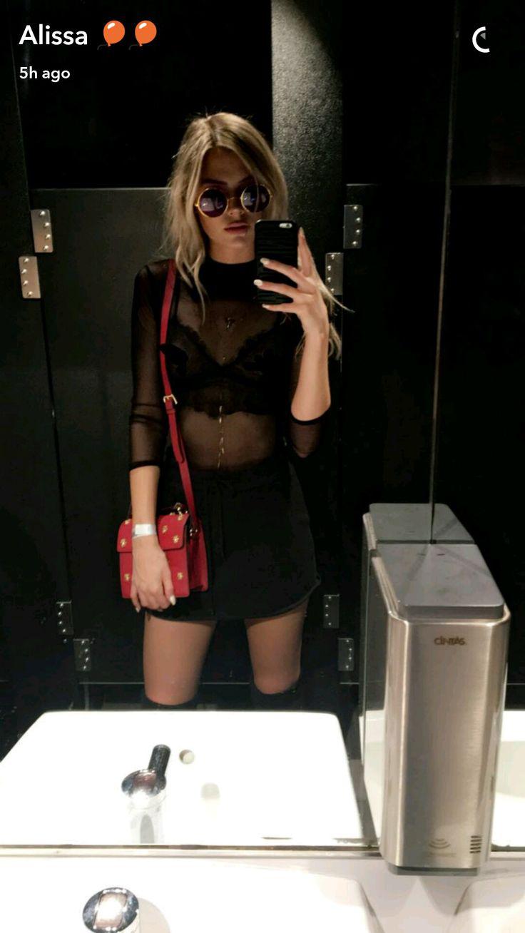 Black Girls Leather skirt, Alissa Violet: 