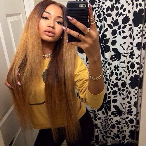 Ombre lace front wigs straight: 