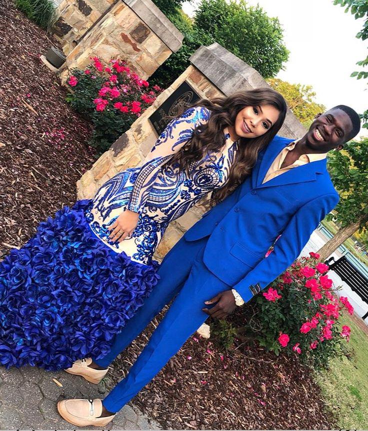 Royal Blue Sexy Homecoming Outfits Black Couple: party outfits,  Fashion Nova,  Prom Dresses,  Black Couple Homecoming Dresses,  Prom outfits  