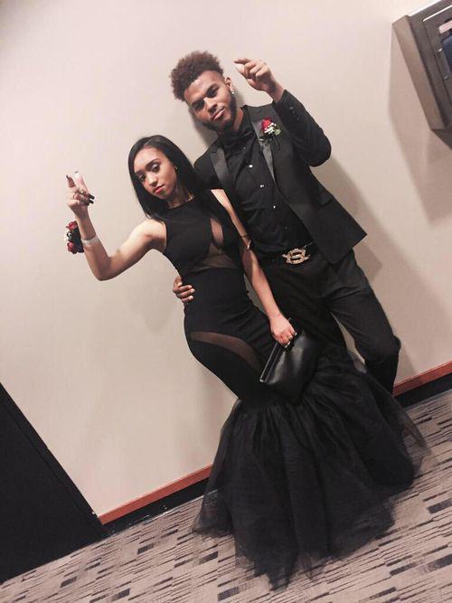All Black Prom Dresses, Homecoming Outfits Evening gown: party outfits,  Prom Dresses,  Formal dresses,  Black Couple Homecoming Dresses,  Prom outfits,  Prom Suit  