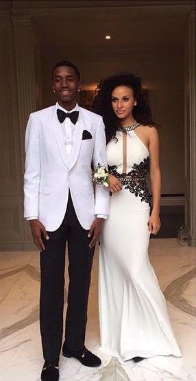 Black and White Wedding Matching Outfits for Black Couples: party outfits,  Black Couple,  Homecoming Couple,  Black Couple Wedding Outfits  