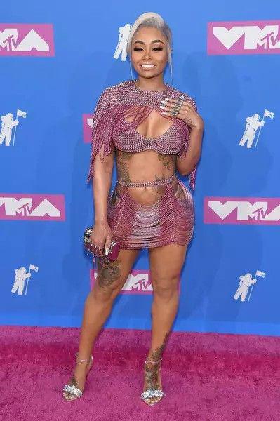 Blac Chyna, Red carpet - music, , 2018, mtv: Cardi B,  Nicki Minaj,  Blac chyna,  Black Celebrity Fashion  