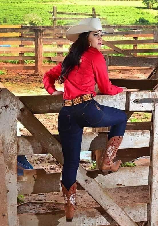 Western Outfit Ideas In Cowgirl Boots And Jeans on Stylevore