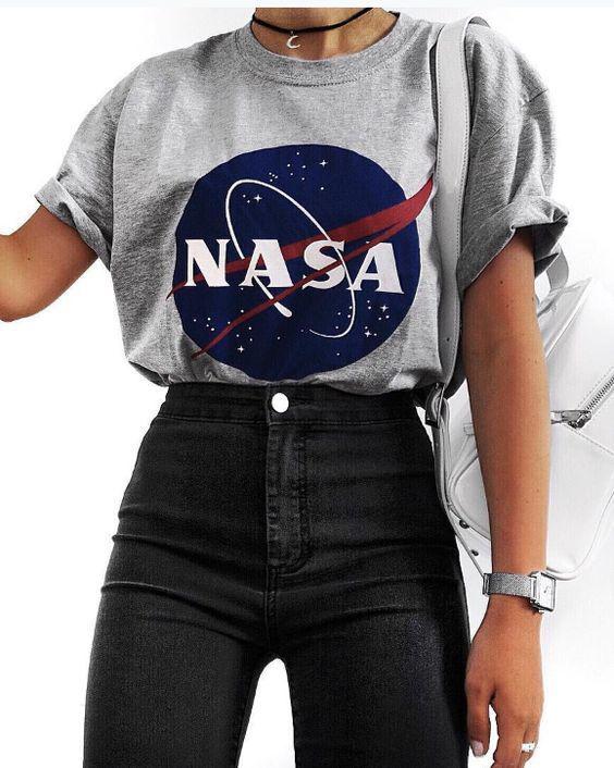 NASA Graphic Tee, Urban Crop top on Stylevore