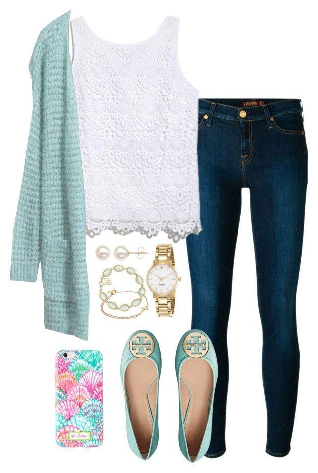 Casual Church Polyvore Outfit Ideas For Teenage Girl.