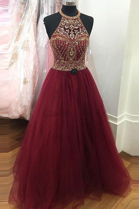 Burgundy Prom Dresses,Ball Gown Evening Prom Gowns,Red Prom Dresses,Party Dress,SIM444: Red Gown,  Evening gown,  evening dress  