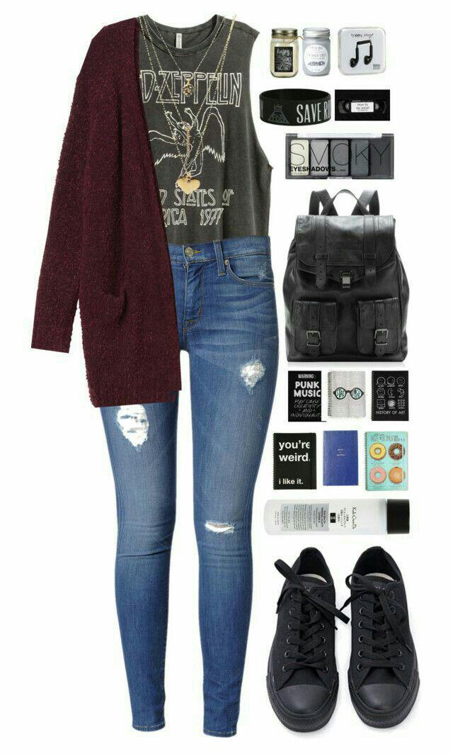 Casual Polyvore Outfit Ideas For Ladies.: Jeans Outfit,  Casual Outfits,  Blue Denim  