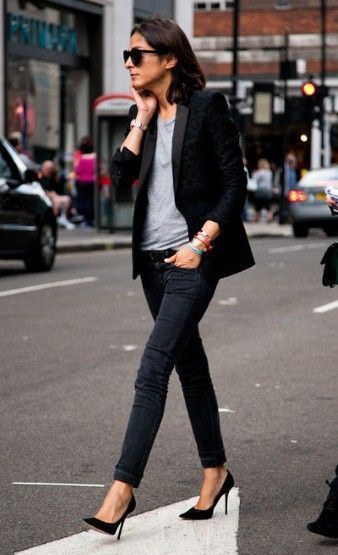 Summer workwear inspo: Skinny Jeans,  Erin Wasson  