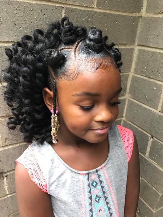 Black Girl Crochet braids, Afro-textured hair: Hairstyle Ideas,  Hairstyle For Little Girls,  Kids style  