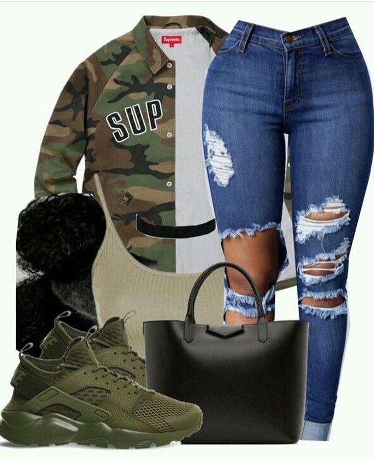 Clothes for school, Baddie Air Jordan, Casual wear: Baddie Outfits,  School Outfit,  Girl Outfits  