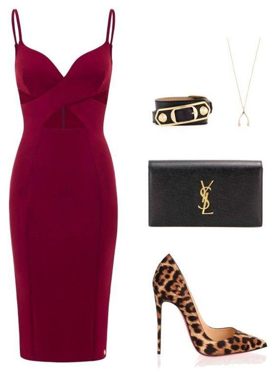 Cute Party Outfit From Polyvore: Christian Louboutin,  Polyvore Party Dress  