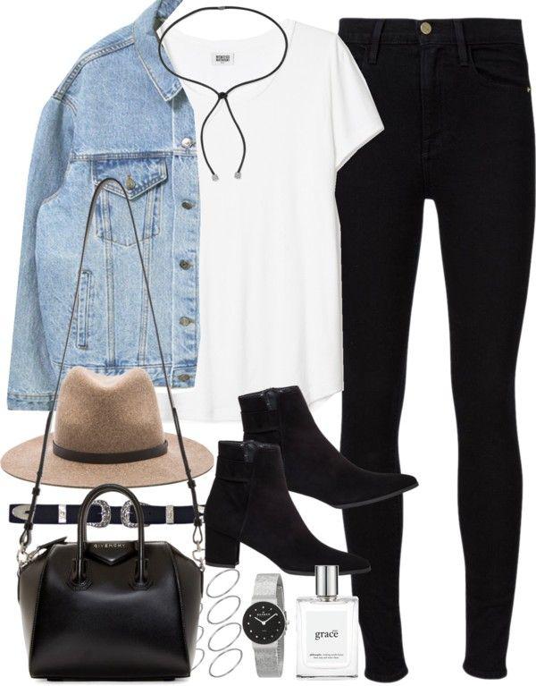 Casual Polyvore Outfit Jean Jacket And Leggings: Polyvore Outfits 2019  