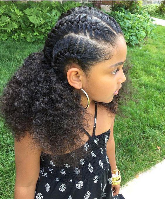 Simple and easy back to school hairstyles for your natural hair on Stylevore
