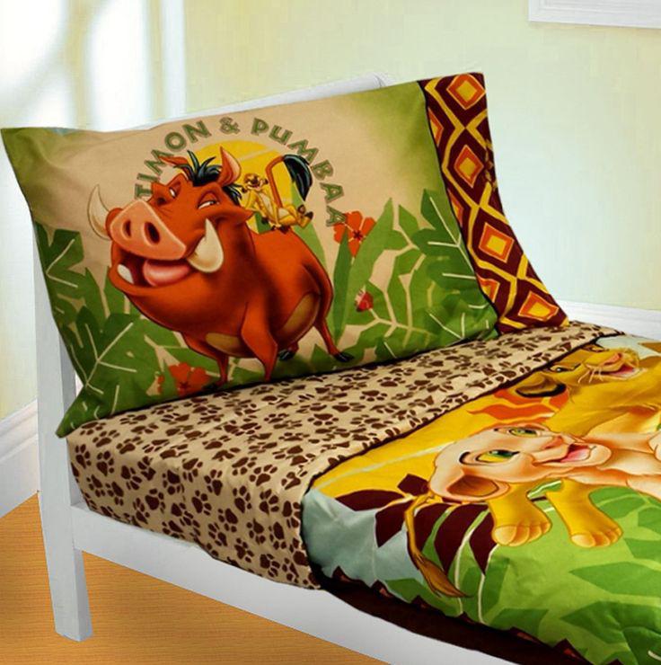 NEW Disney The Lion King Kids 4 Piece Full Size Bed Microfiber Bedding Sheet Set 