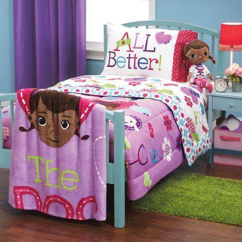 Doc Mcstuffins Bedroom, Toddler Bedding, Wall decal: Bedding For Kids,  bedding set,  Bed Sheets  