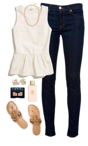 Polyvore Inspired Casual Outfit For Interview.: summer outfits,  Polyvore Dresses  