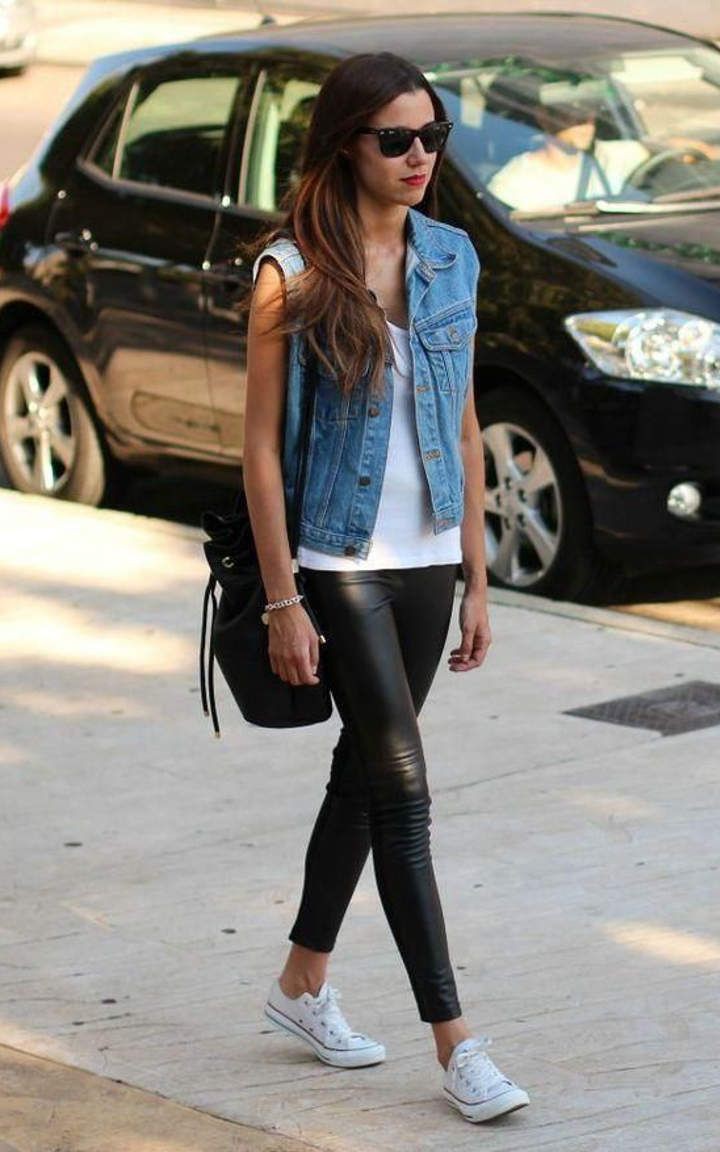 Style denim vest: Skinny Jeans,  Jean jacket,  Slim-Fit Pants  