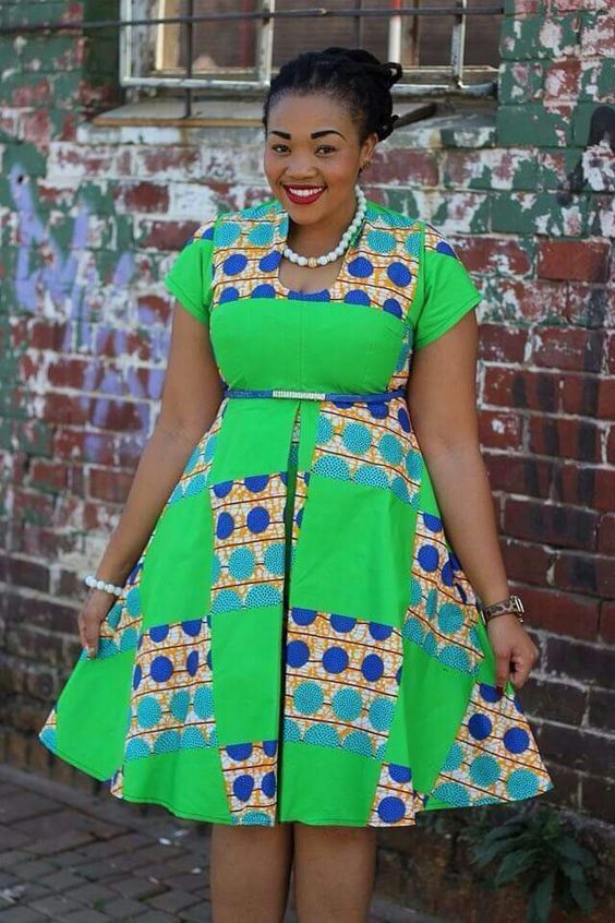 African simple fashion dresses: Aso ebi,  Plus Size Ankara  