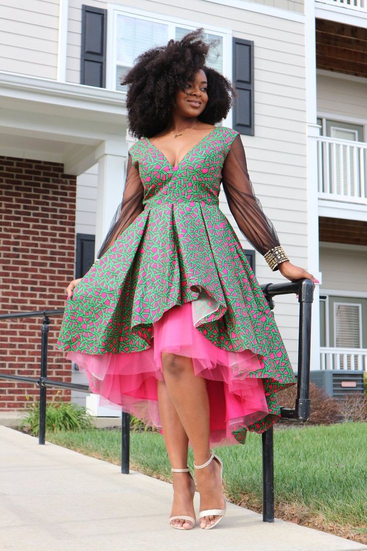 African dresses 2019 short: Maxi dress,  Ankara Dresses,  Hairstyle Ideas,  High-Low Skirt  