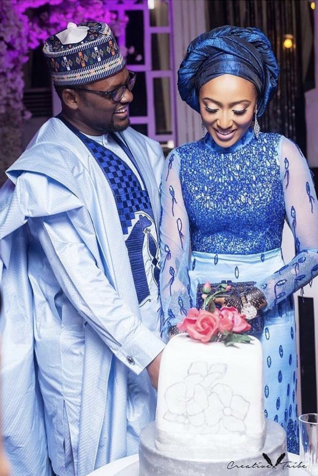 Matching Wedding Outfits For African Couples: Wedding dress,  Religious Veils,  Wedding reception,  Matching African Outfits  