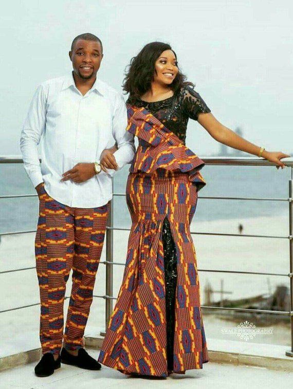 African Print Couple Matching On Stylevore