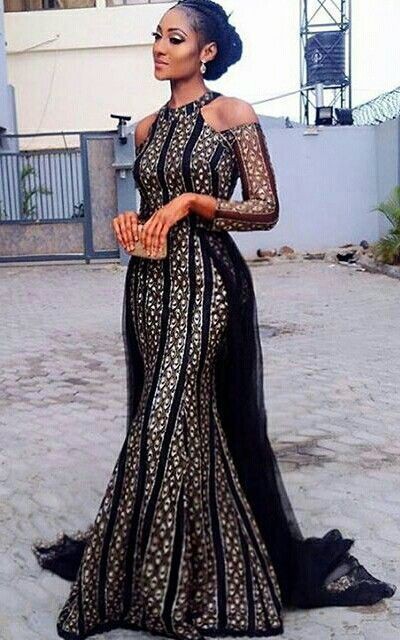 material long gown styles