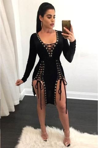 Sexy lace up dress: party outfits,  Romper suit,  Bodycon dress,  Bandage dress,  Backless dress,  Night dresses,  Hot Birthday Outfit  